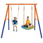 Heavy Duty Frame Metal Swing Set