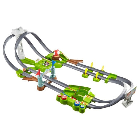 Hot Wheels Mario Kart Circuit Track Set with 2 Toy Vehicles