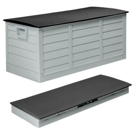 Ktaxon 75 Gal Collapsible Outdoor Plastic Storage Deck Box