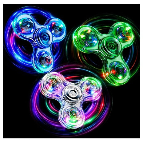 3 LED Light-Up Fidget Spinners