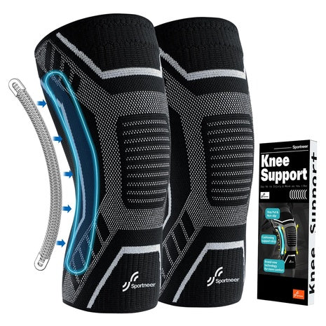 Copper Knee Compression Sleeve With Side Stabilizers