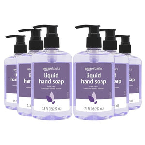6 Bottles Amazon Basics Original Fresh Liquid Hand Soap
