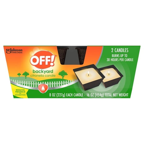2-Pack OFF! Citronella Candles
