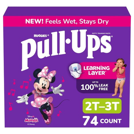 74 Pull-Ups Girls' Size 2T-3T Training Underwear