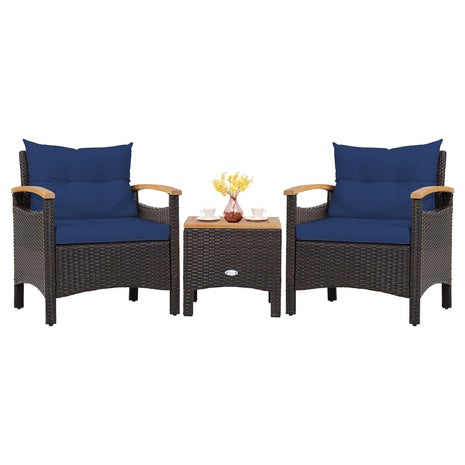 3 Piece Rattan Furniture Set