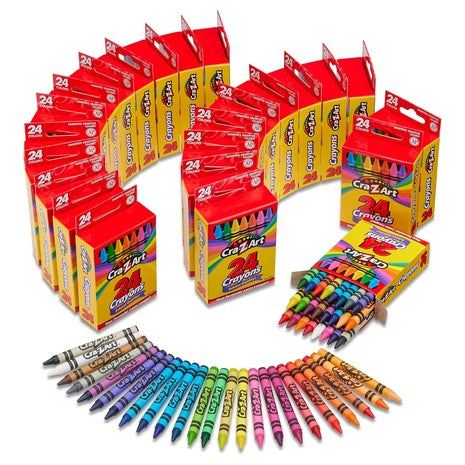 24-Pack of 24 Cra-Z-Art Crayons Boxes