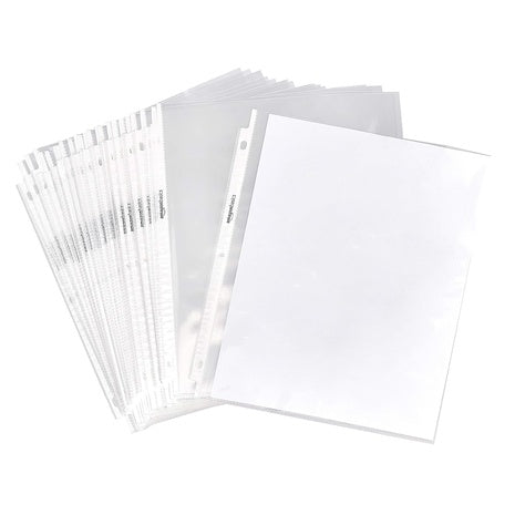 2,000 Amazon Basics Clear Sheet Protectors