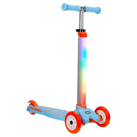 Little Tikes Glow Stick 3 Wheel Kick Scooter With On/Off Lights Switch