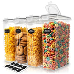 4-Pack Airtight Food Storage Containers with Lids