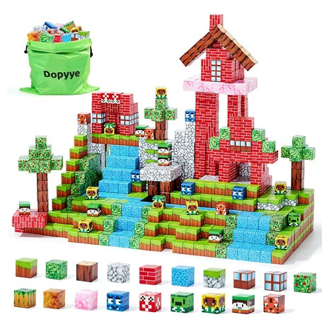 100-Piece Magnetic Building Blocks