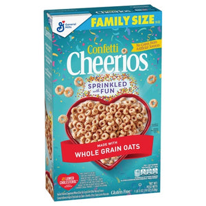 Family Size Box Confetti Cheerios Breakfast Cereal
