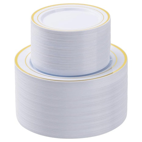 200 Disposable Dinner & Dessert Plates