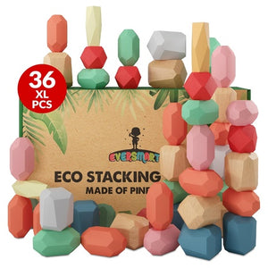Stacking Wooden Blocks