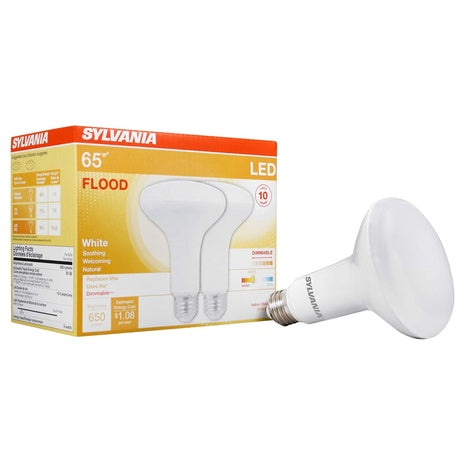 2-Pack Sylvania LED BR30 Flood Light Bulbs