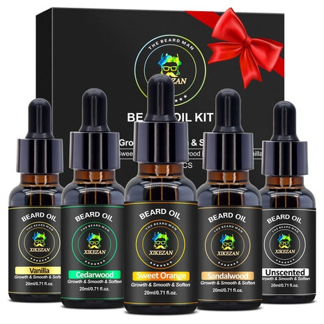 5 Pack Beard Oil Set