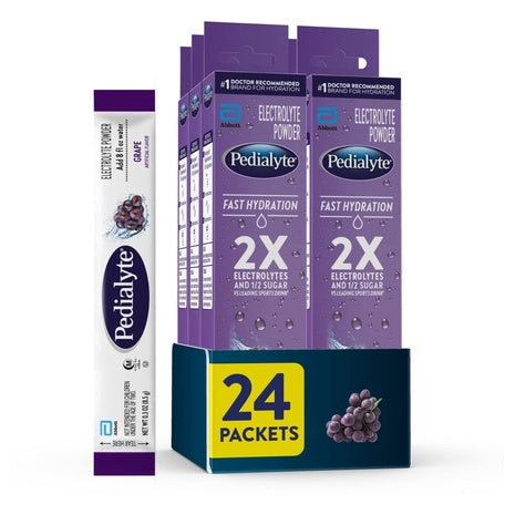 24 Grape Fast Hydration Electrolyte Powder Packets