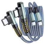 2-Pack Ainope 6.6FT USB C to Right Angle USB C Cable