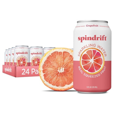 24 Cans Spindrift Grapefruit Sparkling Water