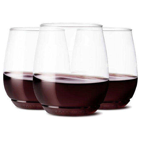 252 14oz Crystal Clear Plastic Wine Glasses