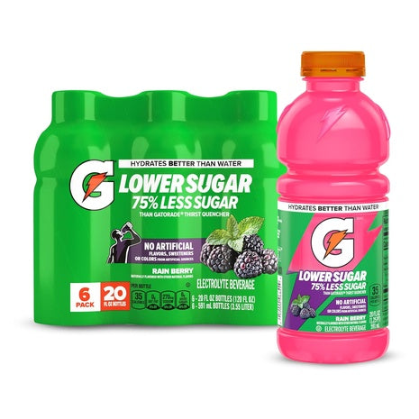 6-Pack Gatorade Lower Sugar Sports Drinks (20oz)