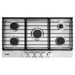 36" 5-Burner Stainless Steel Gas Cooktop