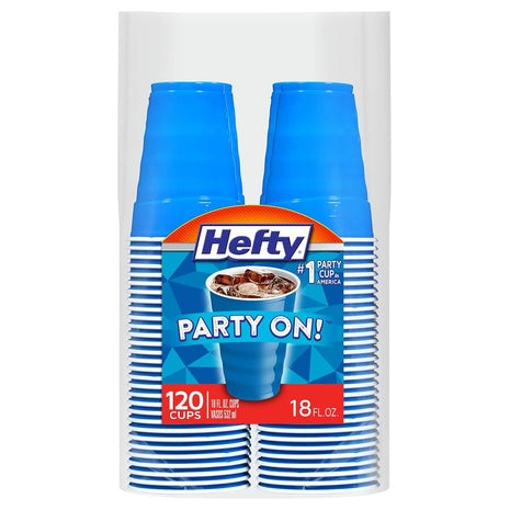 120-Count Hefty Marine Blue 18 Ounce Party Cups