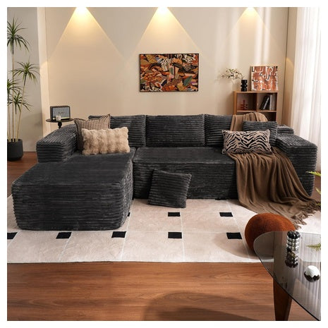 Ovios Modern L-Shape 104" Cloud Sectional Couch (Various)