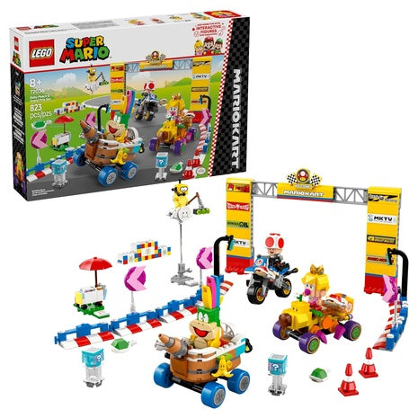 823-Piece LEGO Super Mario Kart Baby Peach & Grand Prix Toy Set (72036)