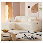 ATOGAMATUY 96" L-Shape Sectional Boneless Couch