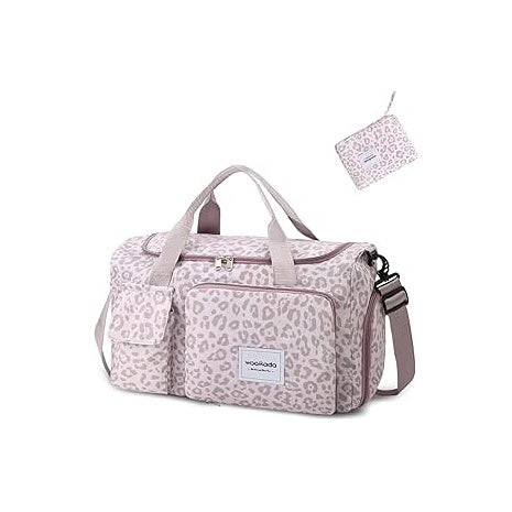 Foldable Travel Duffel Bag with Shoes Compartment