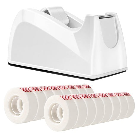 256 Rolls Amazon Basics Clear Tape with 16 Dispensers