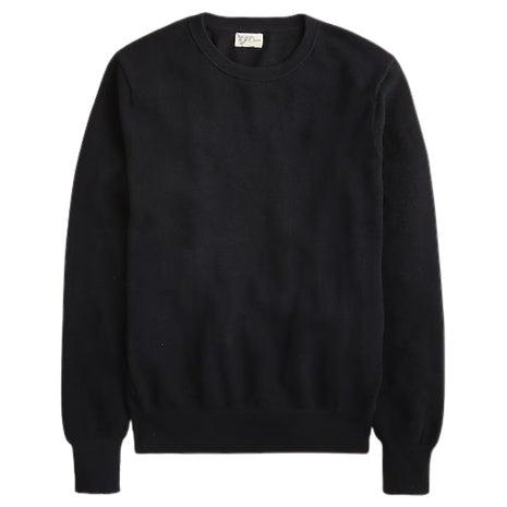Men's Cotton Piqué-Stitch Crewneck Sweater