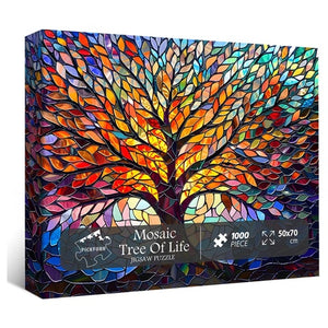 1,000-Piece Stained Glass Tree of Life Jigsaw Puzzle