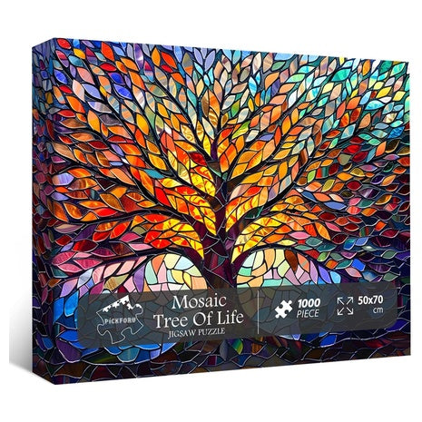 1,000-Piece Stained Glass Tree of Life Jigsaw Puzzle