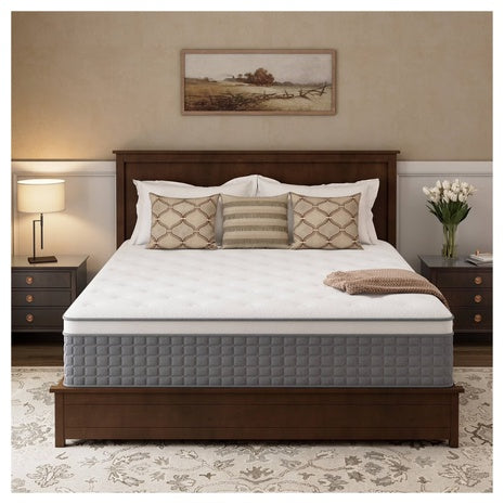 Queen 12" Hybrid Gel Memory Foam Mattress