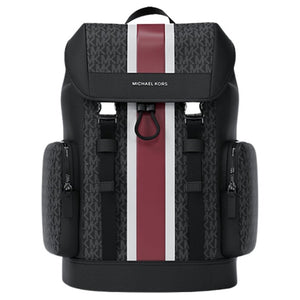 Michael Kors Men's Cooper Medium Striped Signature Logo City Backpack