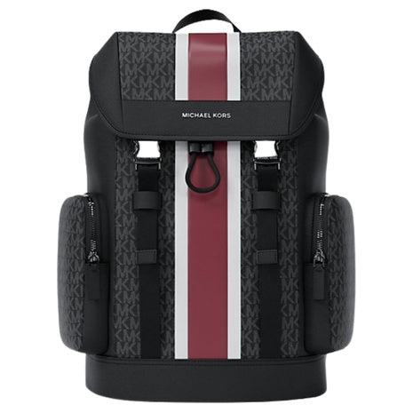 Michael Kors Men's Cooper Medium Striped Signature Logo City Backpack