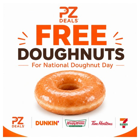 Free Doughnuts For National Doughnut Day!