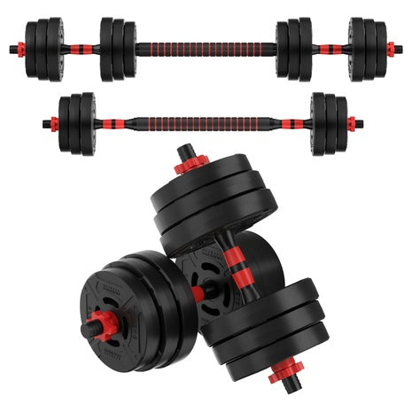 60LB Dumbbell & Barbell Set w/ Adjustable Weights