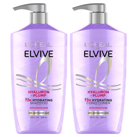 2-Pack L’Oréal Elvive Hyaluron Plump Shampoo & Conditioner Set