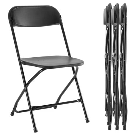 4-Pack Portable Durable Iron Frame Non Slip Leg Folding Chair