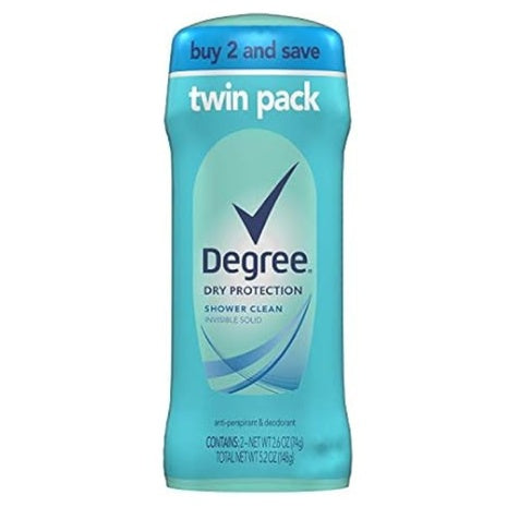 2-Count 2.6-Oz Degree Women's Antiperspirant Shower Clean Deodorant