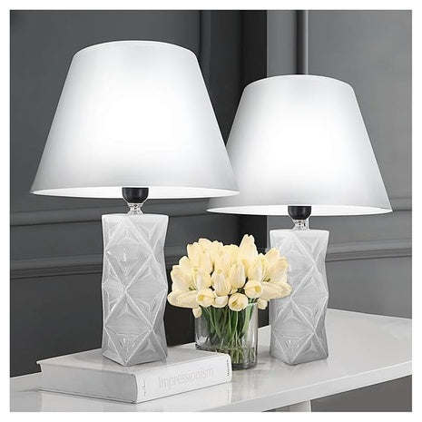 2 Modern Ceramic Table Lamps