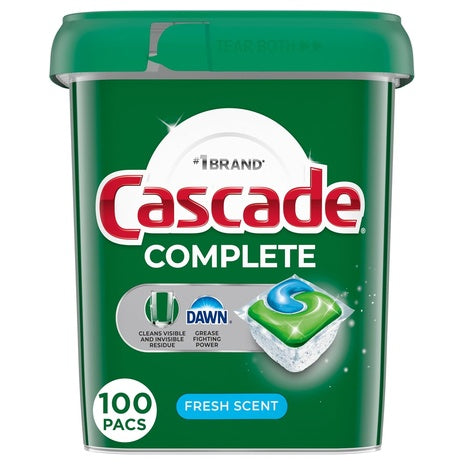 100 Cascade Complete Dishwasher Pods