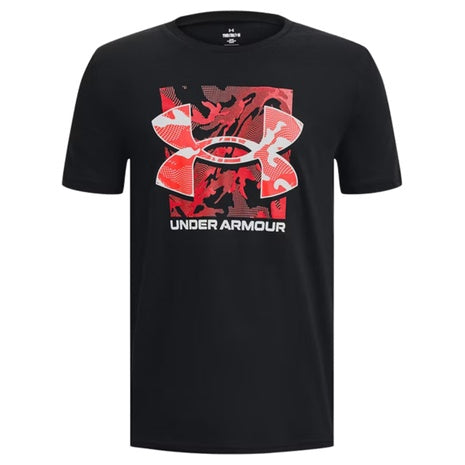 Under Armour Box Logo Camo Boys' Short Sleeve T-Shirt