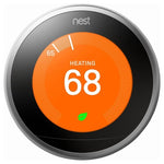 Google Nest 3rd Gen Smart Learning Thermostat (Stainless Steel)