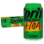 12 Cans Sprite + Tea Zero Sugar Lemon-Lime Tea Soda