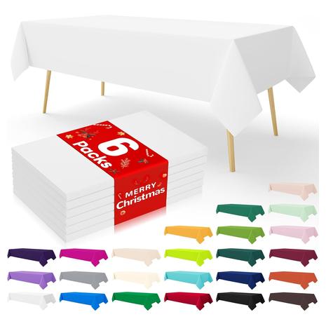 6 Disposable Waterproof Tablecloths