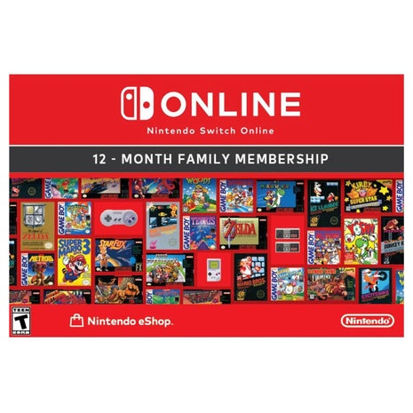 Nintendo Switch Online Family Membership 12 Month [Digital Code]
