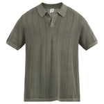 Men's Drop Needle Stich Polo Sweater (7 Colors)